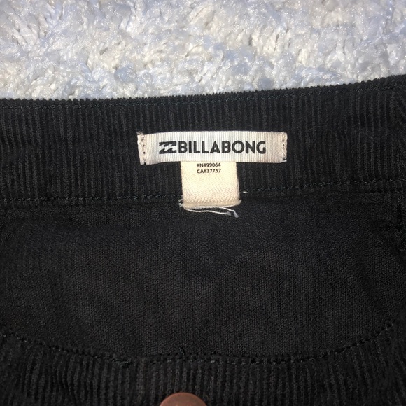 Billabong black corduroy button up skirt - Picture 2 of 2
